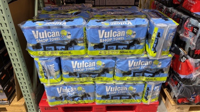 コストコ新商品のVULCANバルカンショップタオル10ロールパック